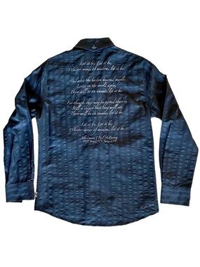 English Laundry Beatles Let It Be Lyrics Shirt Black S